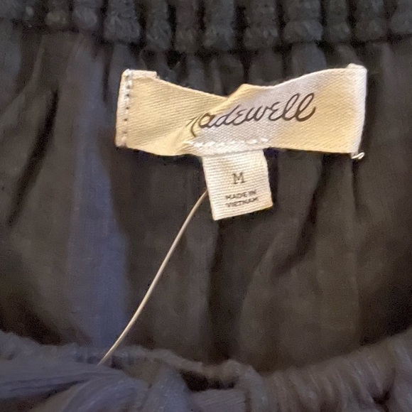 Madewell Square Neck Long Sleeve Tie Front Knit Top - Picture 3 of 7